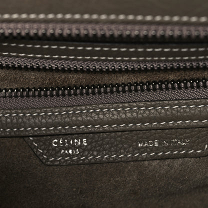 Celine Drummed Calfskin Mini Luggage Souris 6 of 10