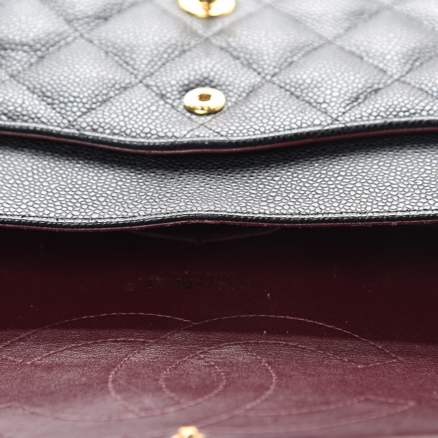 Chanel Caviar Quilted Jumbo Double Flap Black 13 of 14