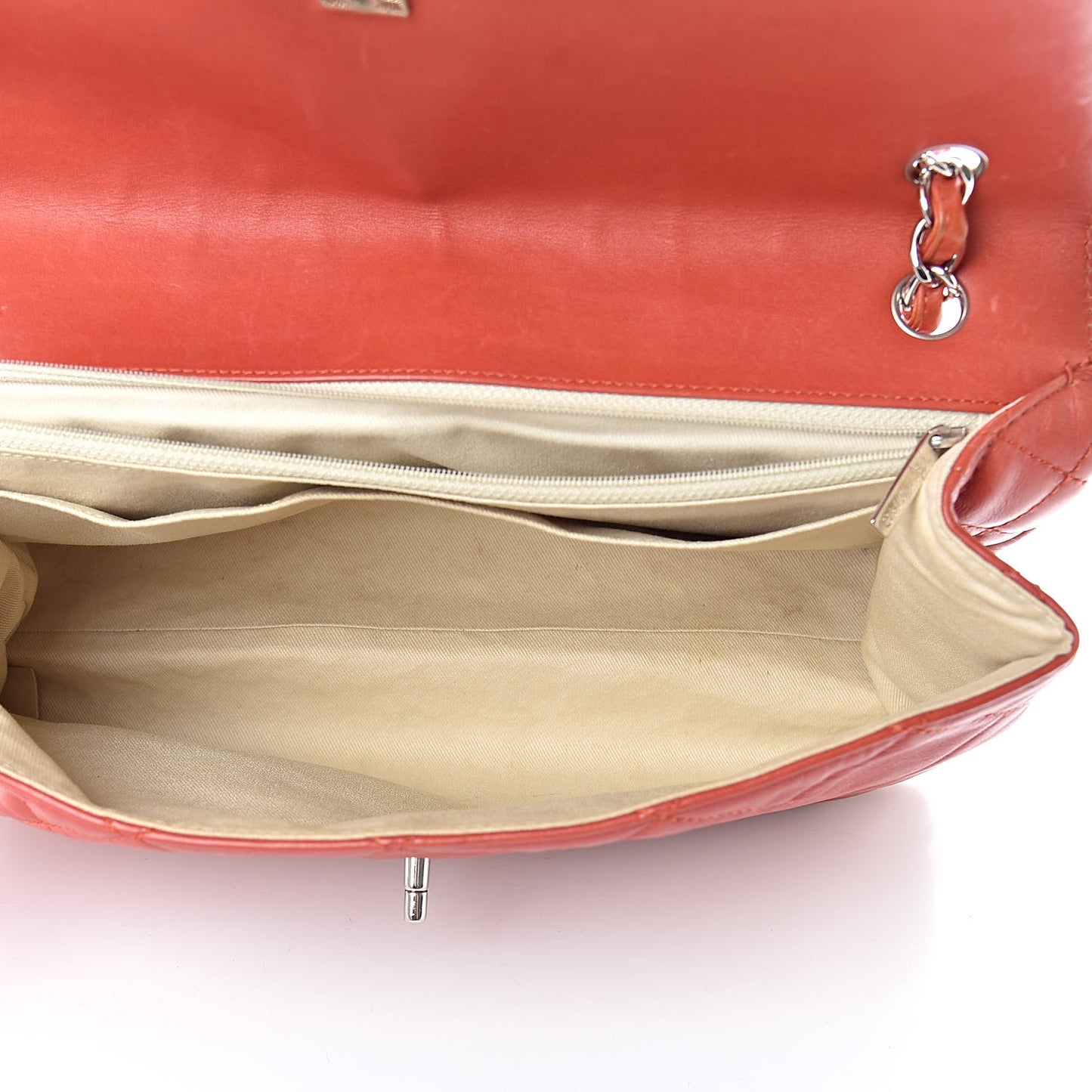 Calfskin Quilted In The Business Flap Bag Orange