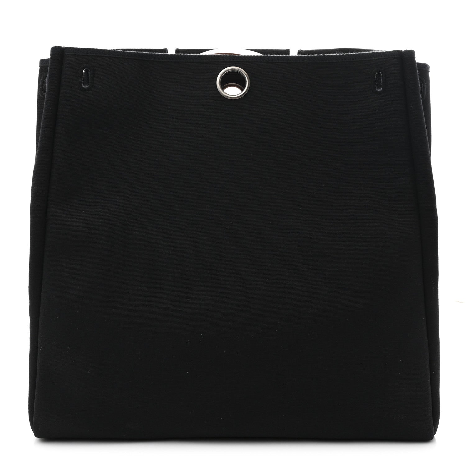 Hermes Toile Vache Calfskin Herbag 39 MM Black Natural 3 of 12