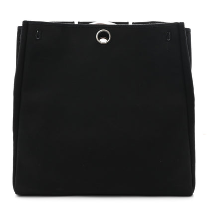 Hermes Toile Vache Calfskin Herbag 39 MM Black Natural 3 of 12