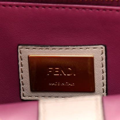 Fendi Vitello Dolce Century Regular 2Jours Tote Grigio Polvere Ciclamino 6 of 14