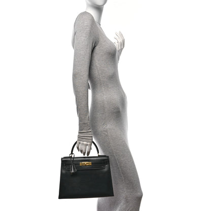Hermes Box Kelly Sellier 28 Black 2 of 10
