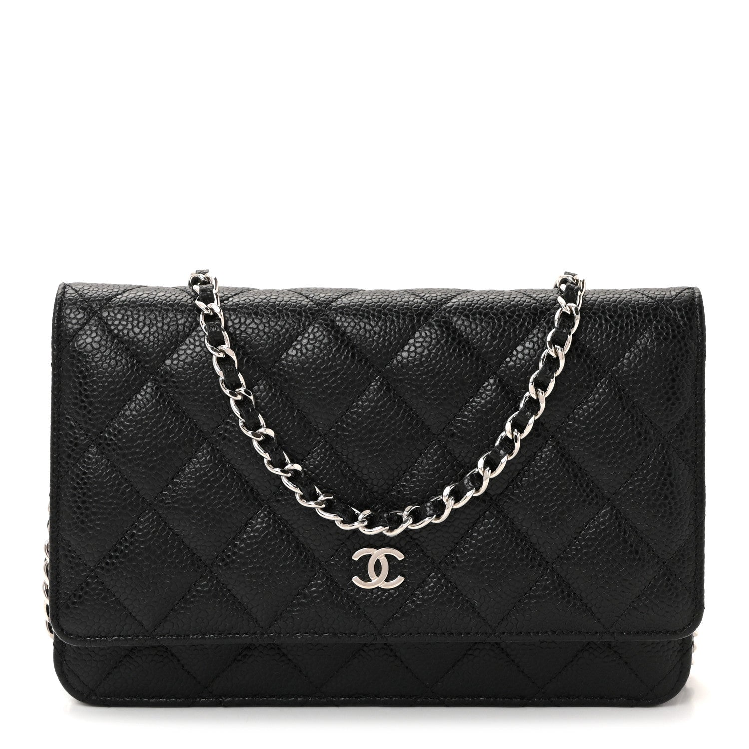 Chanel Caviar Quilted Wallet On Chain WOC Black 1 of 12