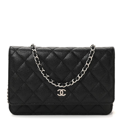 Chanel Caviar Quilted Wallet On Chain WOC Black 1 of 12