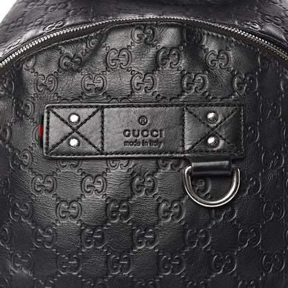 Gucci Guccissima Classic Backpack Black 10 of 15