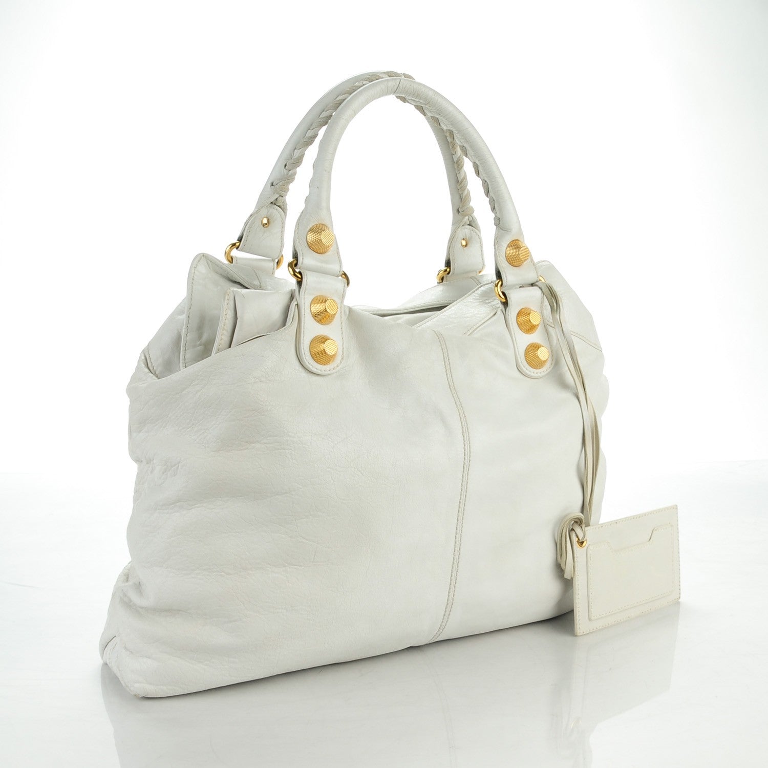 Balenciaga Chevre Giant 21 Gold Hardware Brief White 3 of 8