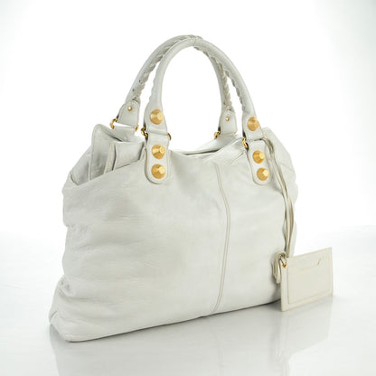 Balenciaga Chevre Giant 21 Gold Hardware Brief White 3 of 8