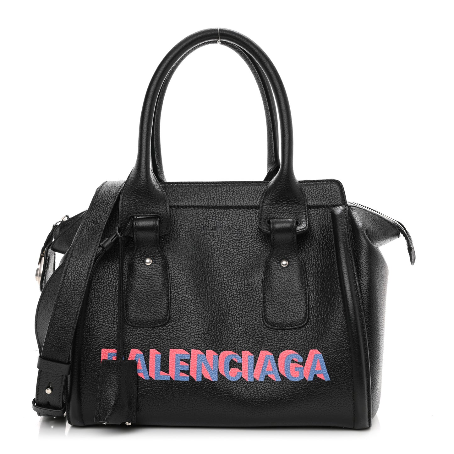 Grained Calfskin Monday Bowler S Black