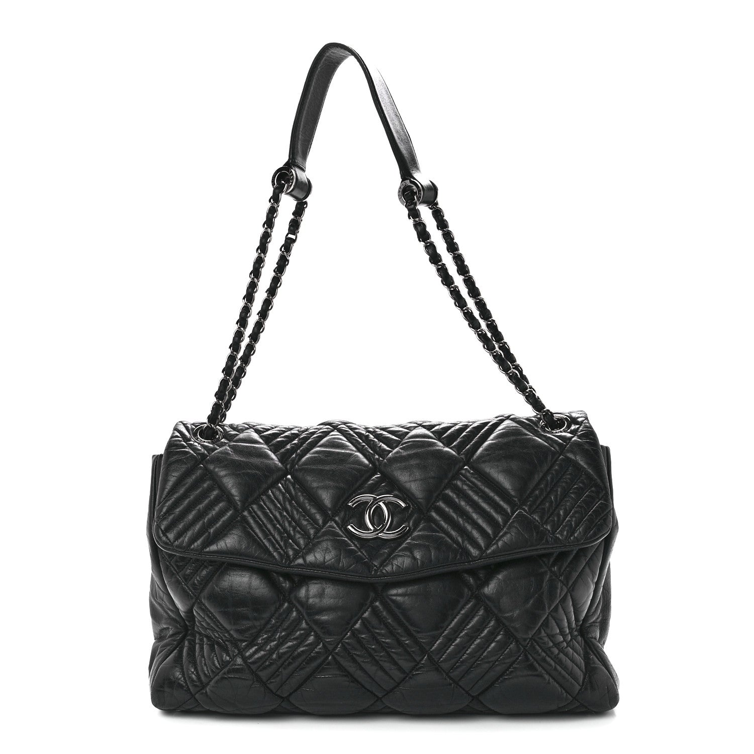 Chanel Lambskin In and Out XL Maxi Flap Black 1 of 11