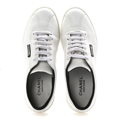 Chanel Calfskin CC Womens Sneakers 39 White 2 of 12