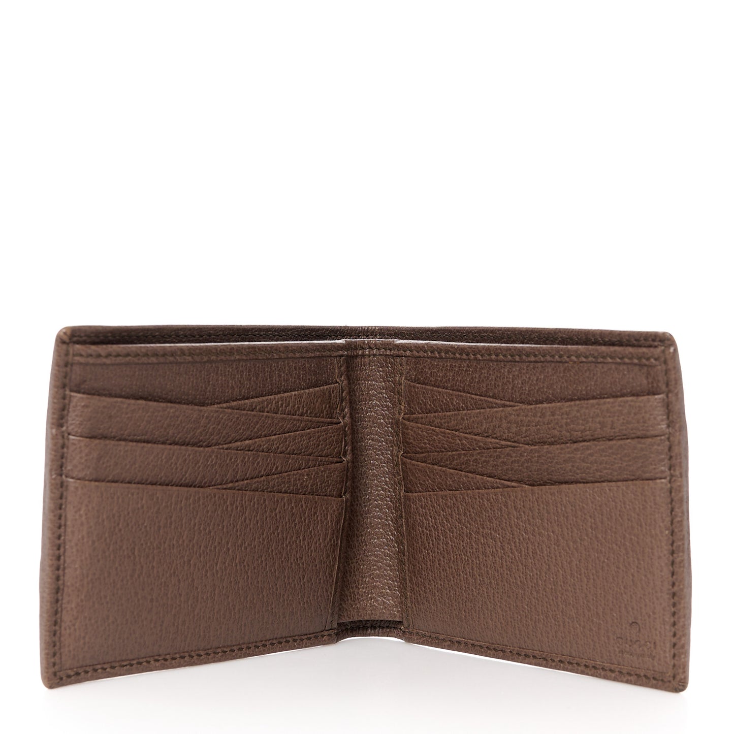 GG Supreme Monogram Web Mens Ophidia Bi-Fold Coin Wallet Beige New Acero