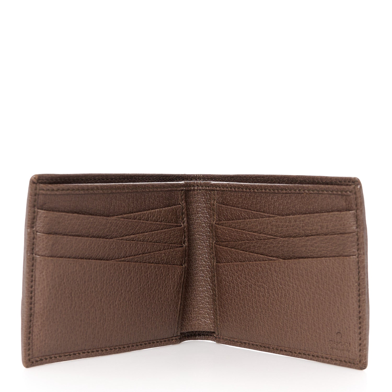 Gucci GG Supreme Monogram Web Mens Ophidia Bi-Fold Coin Wallet Beige New Acero 6 of 11