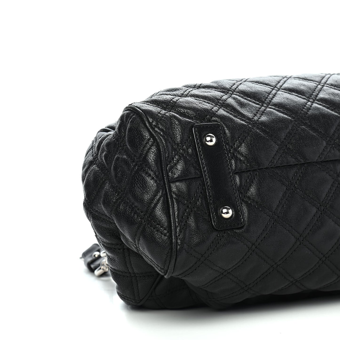 Calfskin Quilted Stam Black