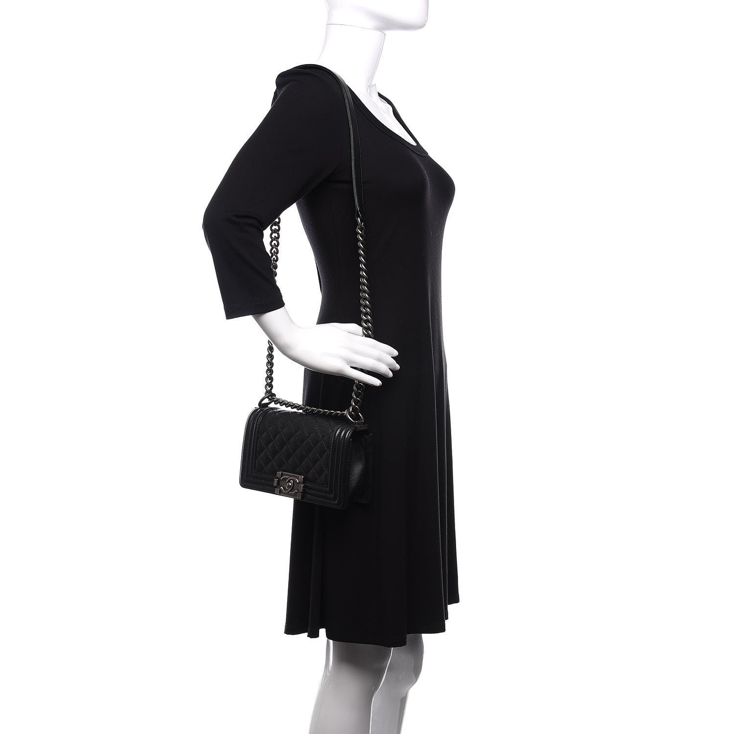 Chanel Caviar Quilted Small Boy Flap Black 3 of 21