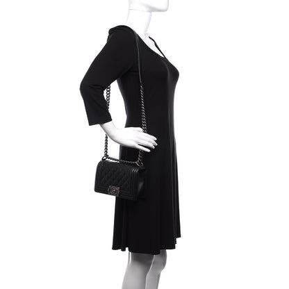 Chanel Caviar Quilted Small Boy Flap Black 3 of 21