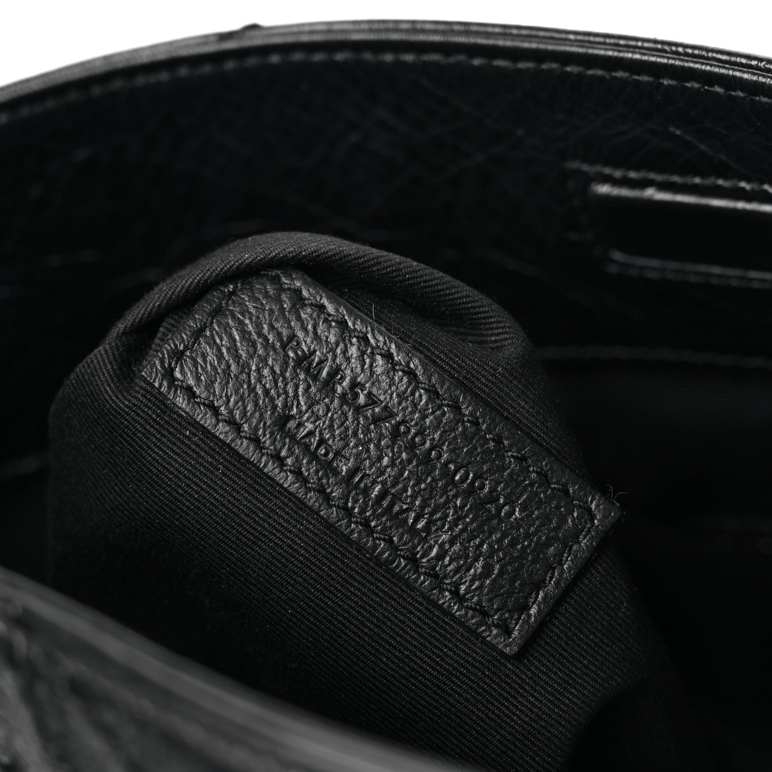 Saint Laurent Crinkled Calfskin Matelasse Monogram Medium Niki Shopper Tote Black 7 of 10