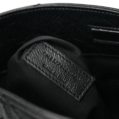 Saint Laurent Crinkled Calfskin Matelasse Monogram Medium Niki Shopper Tote Black 7 of 10