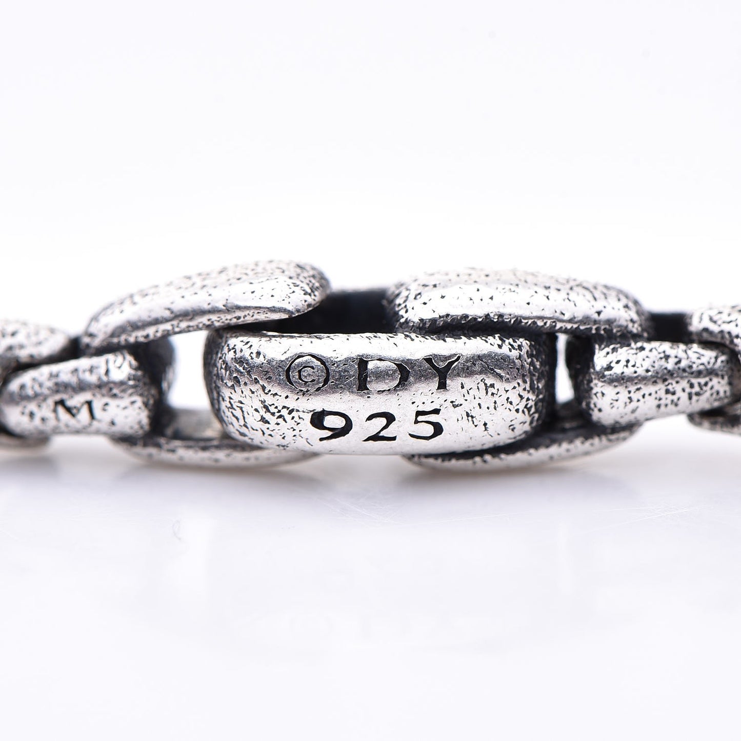 Sterling Silver Ruby 5mm Spiritual Beads Skull Station Bracelet M