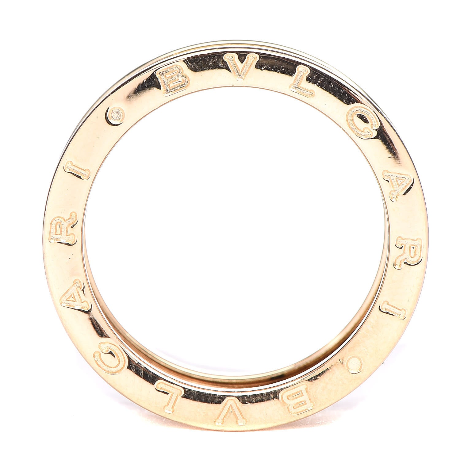 Bulgari 18K Yellow Gold B.Zero1 Four-Band Ring 58 8.5 4 of 4