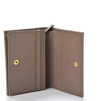 Gucci Pebbled Calfskin GG Marmont Card Case Porcelain Rose 4 of 8