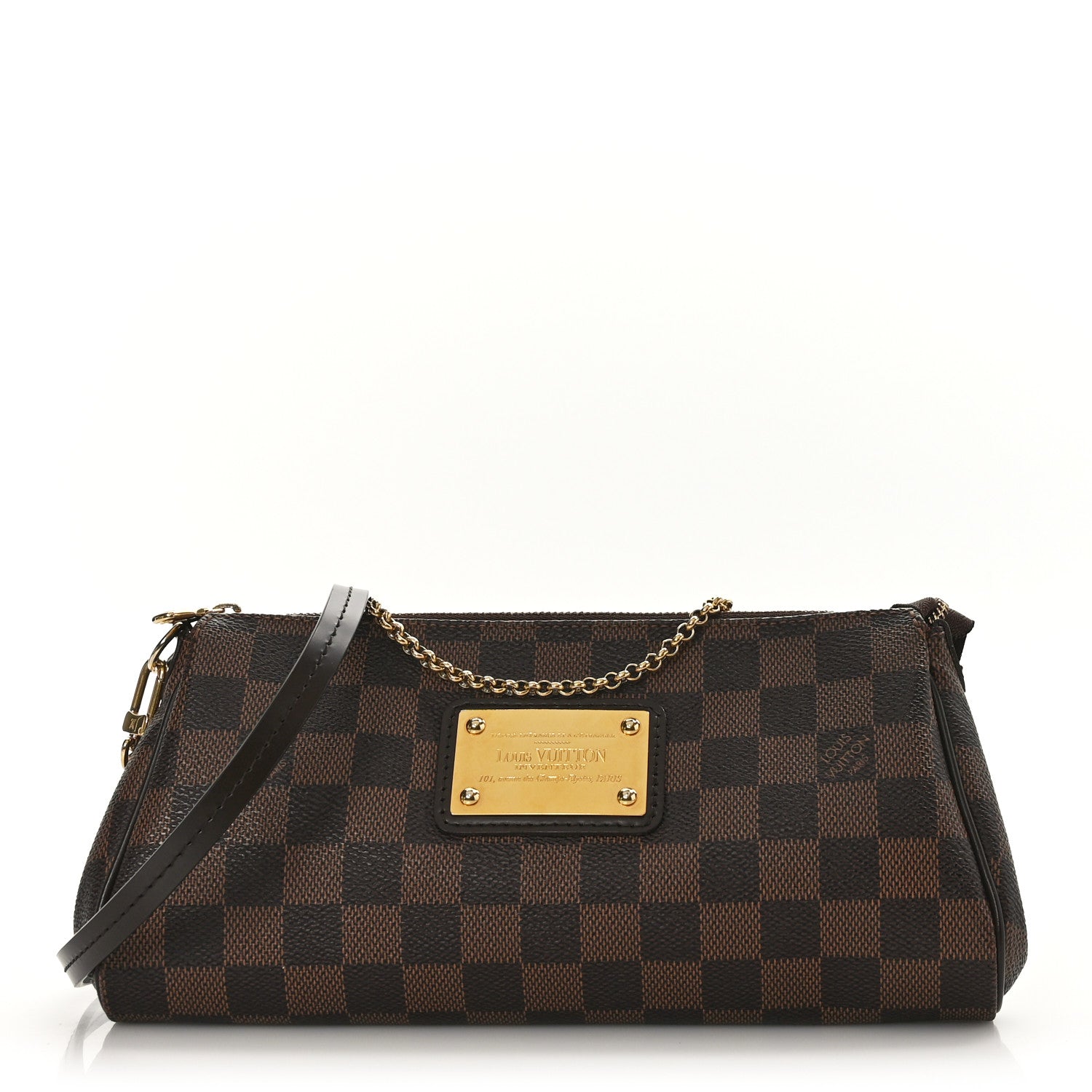 Louis Vuitton Damier Ebene Eva Clutch 1 of 9