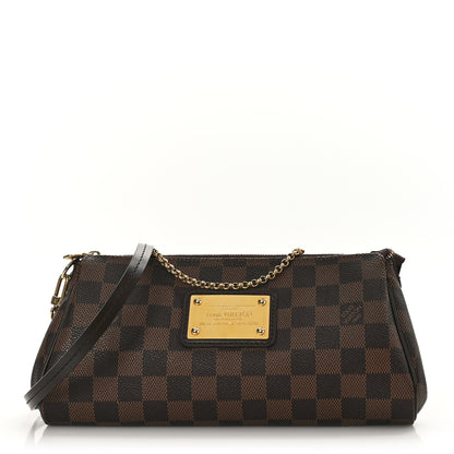 Louis Vuitton Damier Ebene Eva Clutch 1 of 9