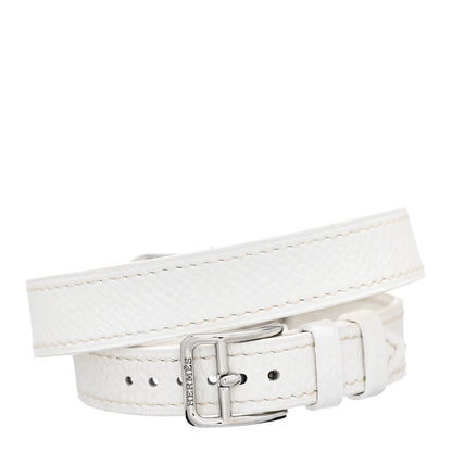 Hermes Stainless Steel Epsom 23mm Cape Cod Double Tour Quartz Watch Blanc 3 of 5