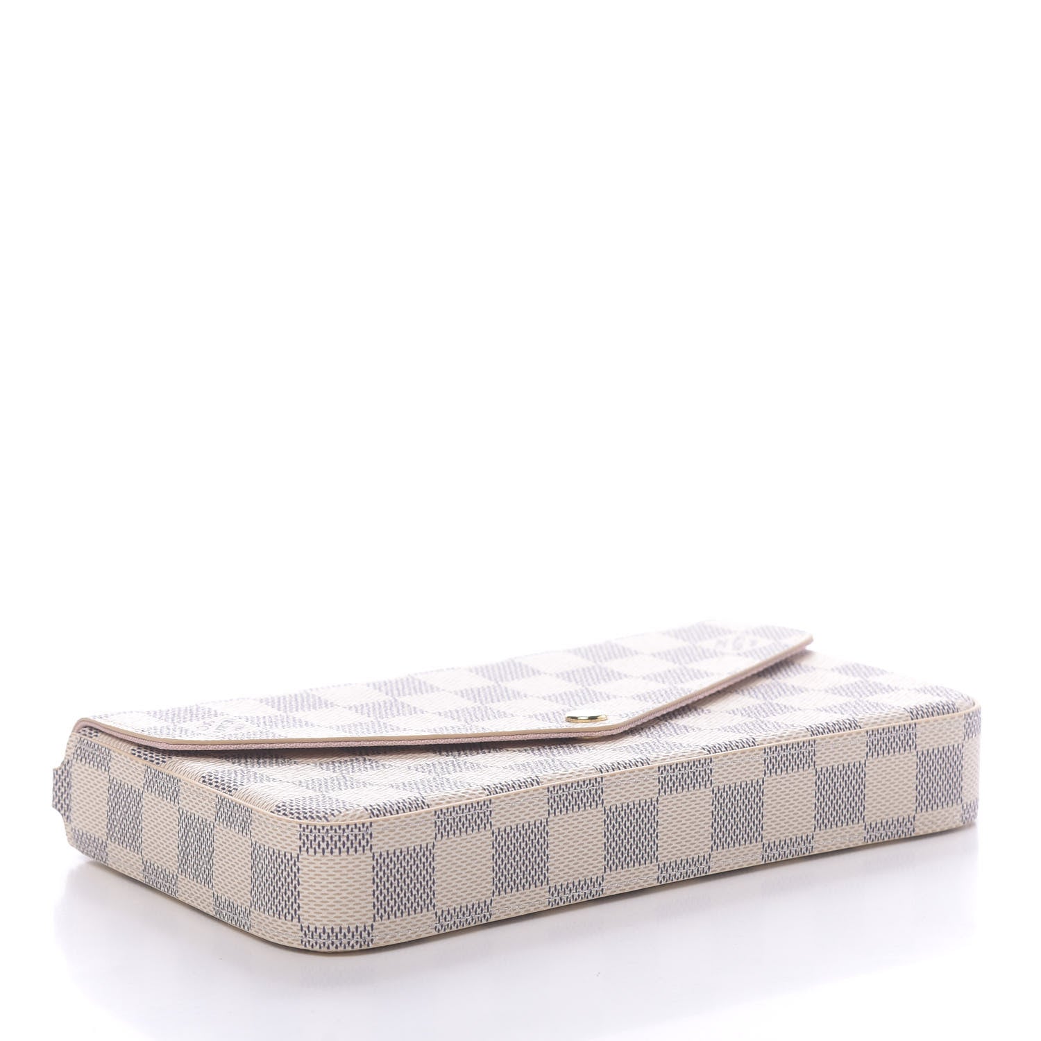 Louis Vuitton Damier Azur Pochette Felicie Chain Wallet Rose Ballerine 5 of 10