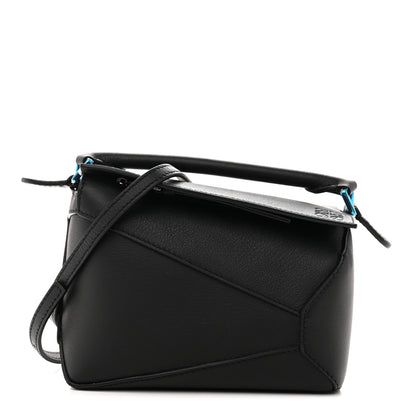 Loewe Calfskin Mini Puzzle Edge Bag Black 1 of 10