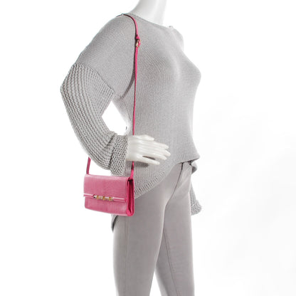 Gucci Calfskin Bamboo Bar Clutch Pink 2 of 6