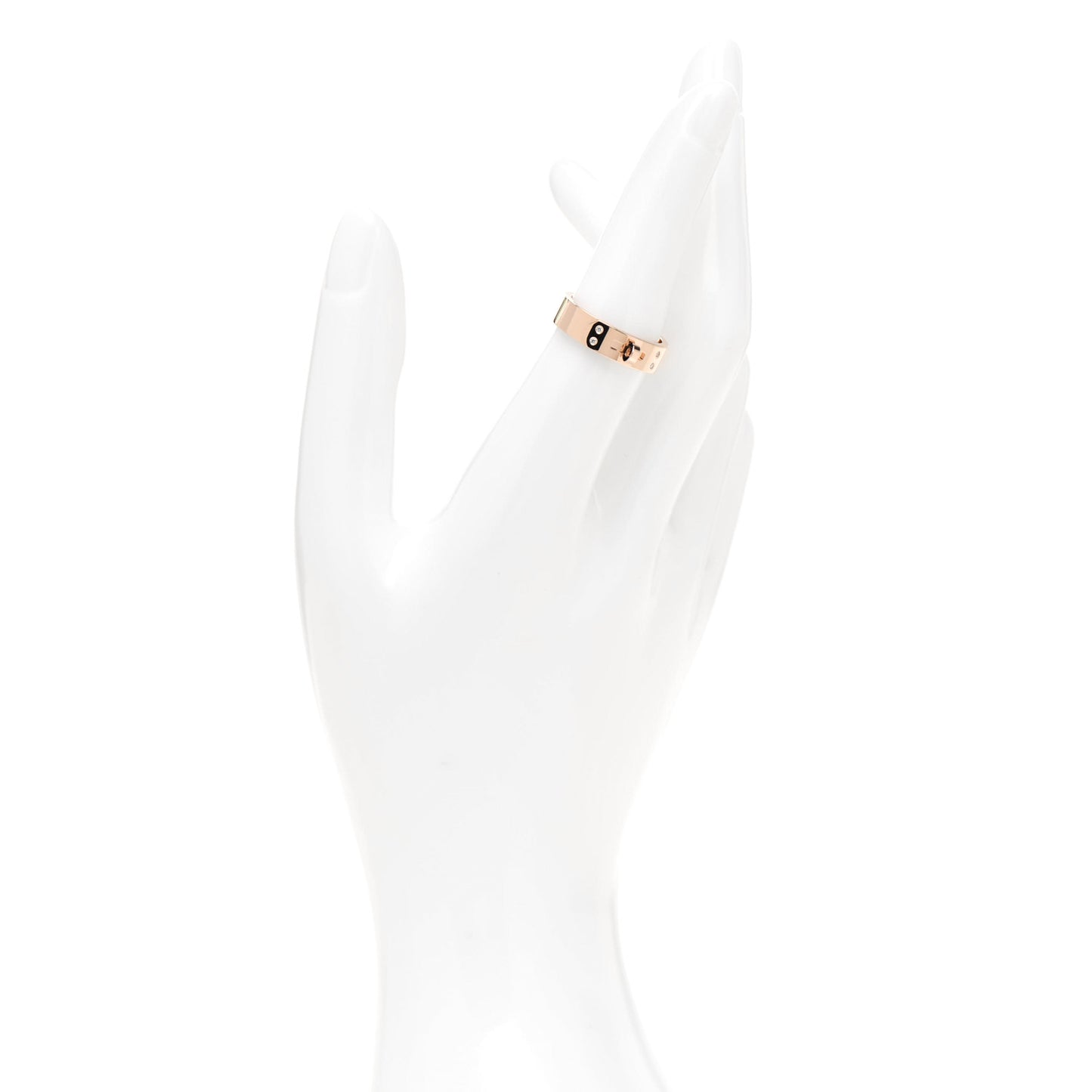 18K Rose Gold Diamond PM Kelly Ring 53 6.5