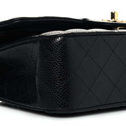 Chanel Caviar Quilted Medium Double Flap Black 9 of 11