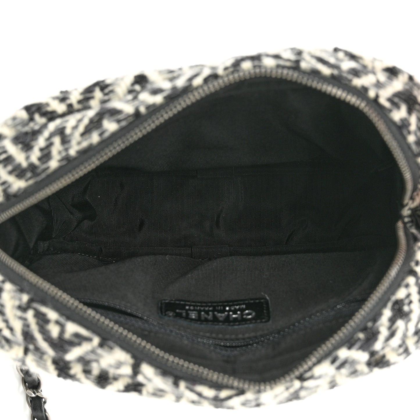 Tweed CC Camera Case Black White Grey