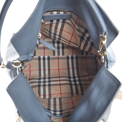 Burberry London Grainy Calfskin Medium Cale Hobo Storm Grey 5 of 8