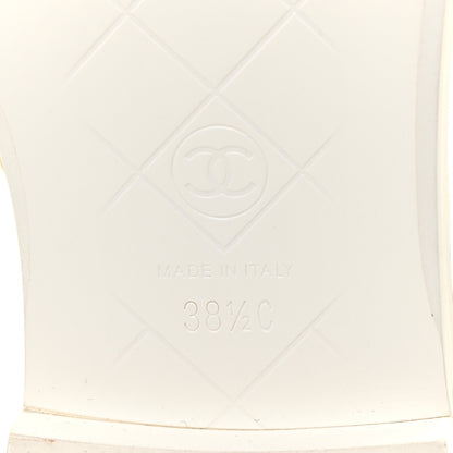 Chanel Lambskin Quilted CC Turnlock Loafers 38.5 White 9 of 16