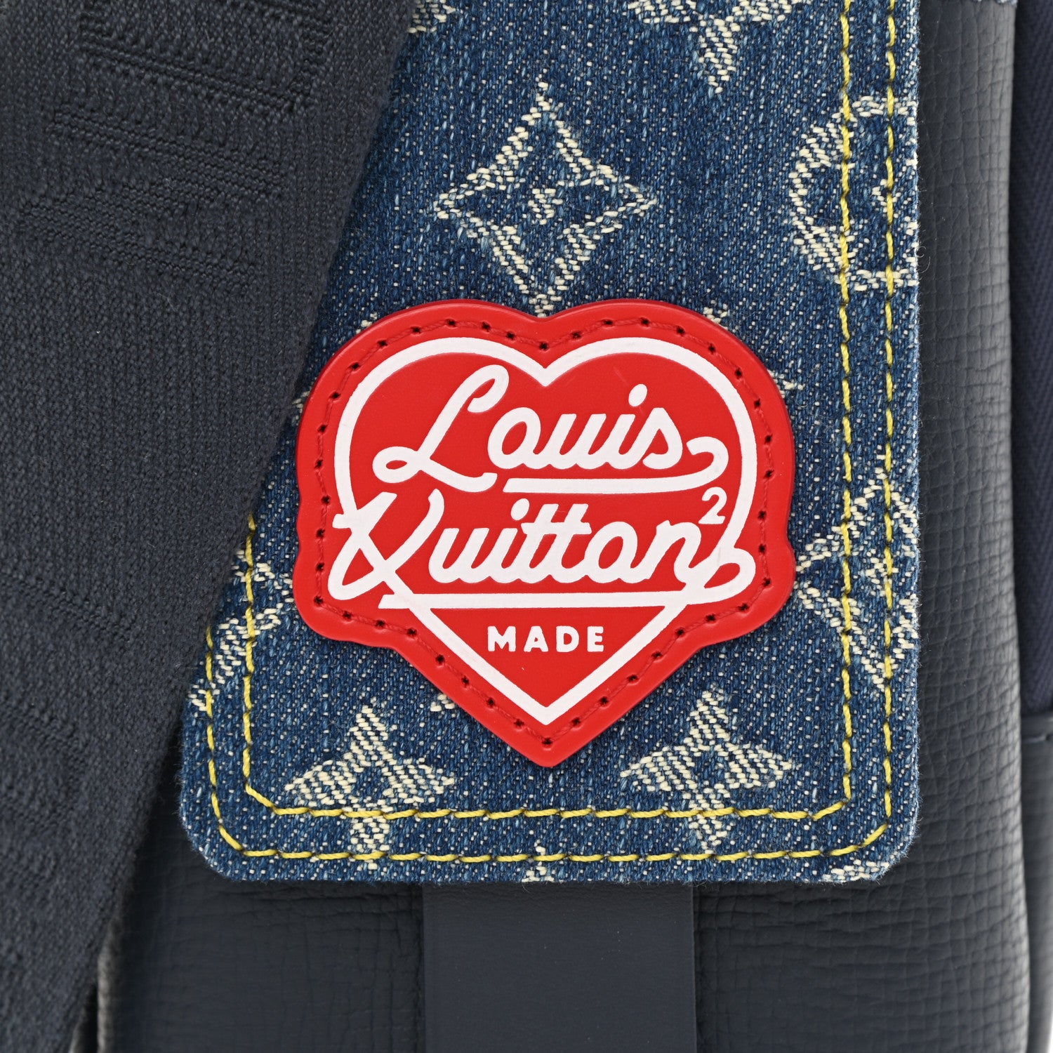 Louis Vuitton X NIGO Denim Monogram Flat Double Phone Pouch 7 of 7
