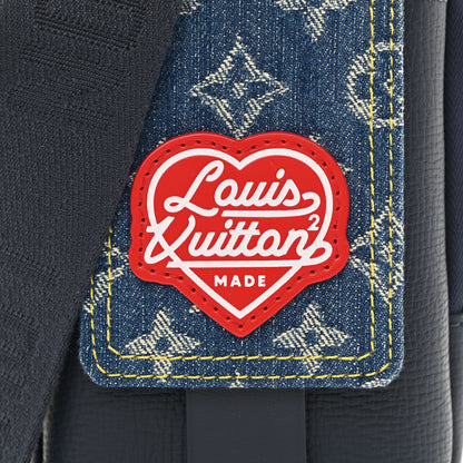 Louis Vuitton X NIGO Denim Monogram Flat Double Phone Pouch 7 of 7