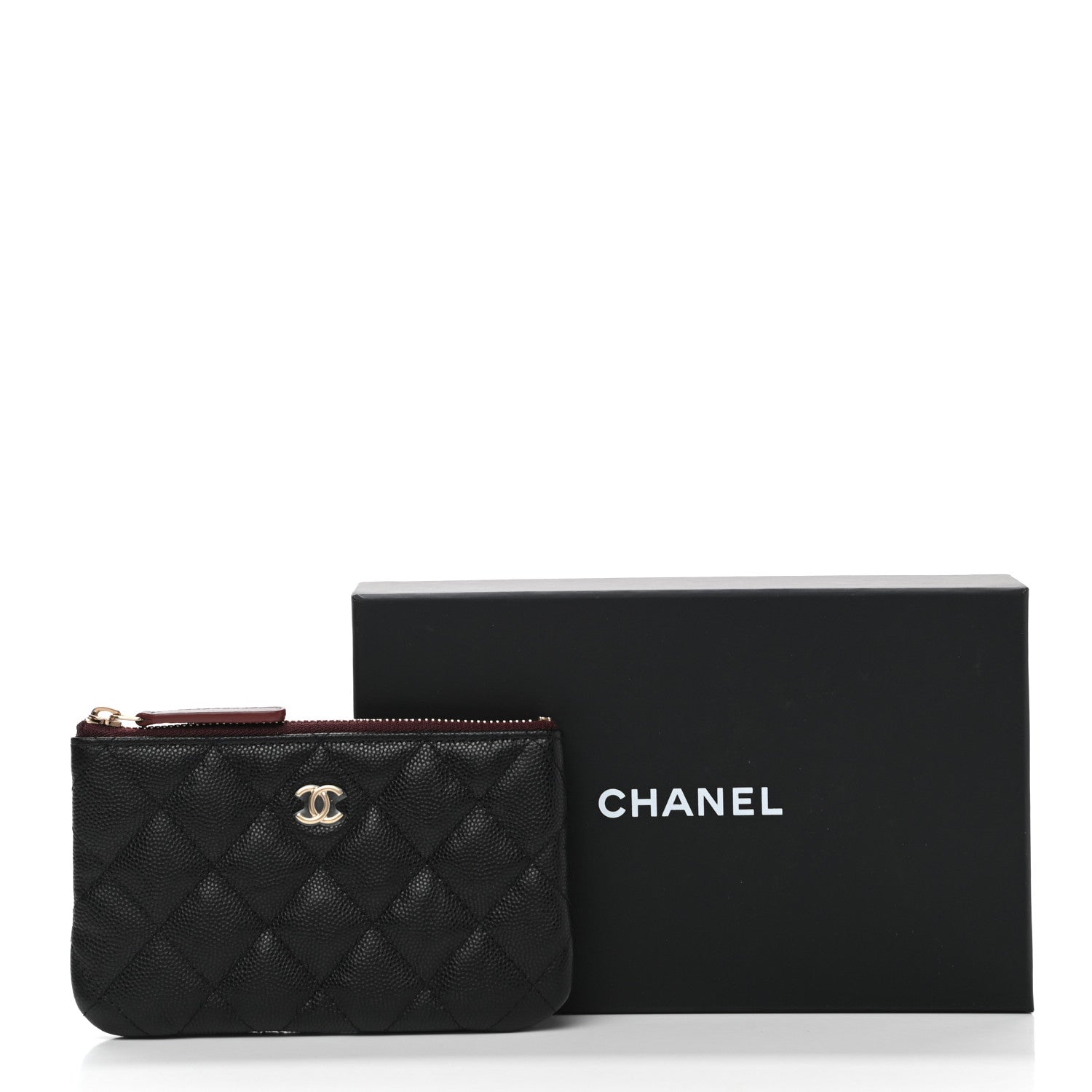 Chanel Caviar Quilted Small Cosmetic Case Black 8 of 8
