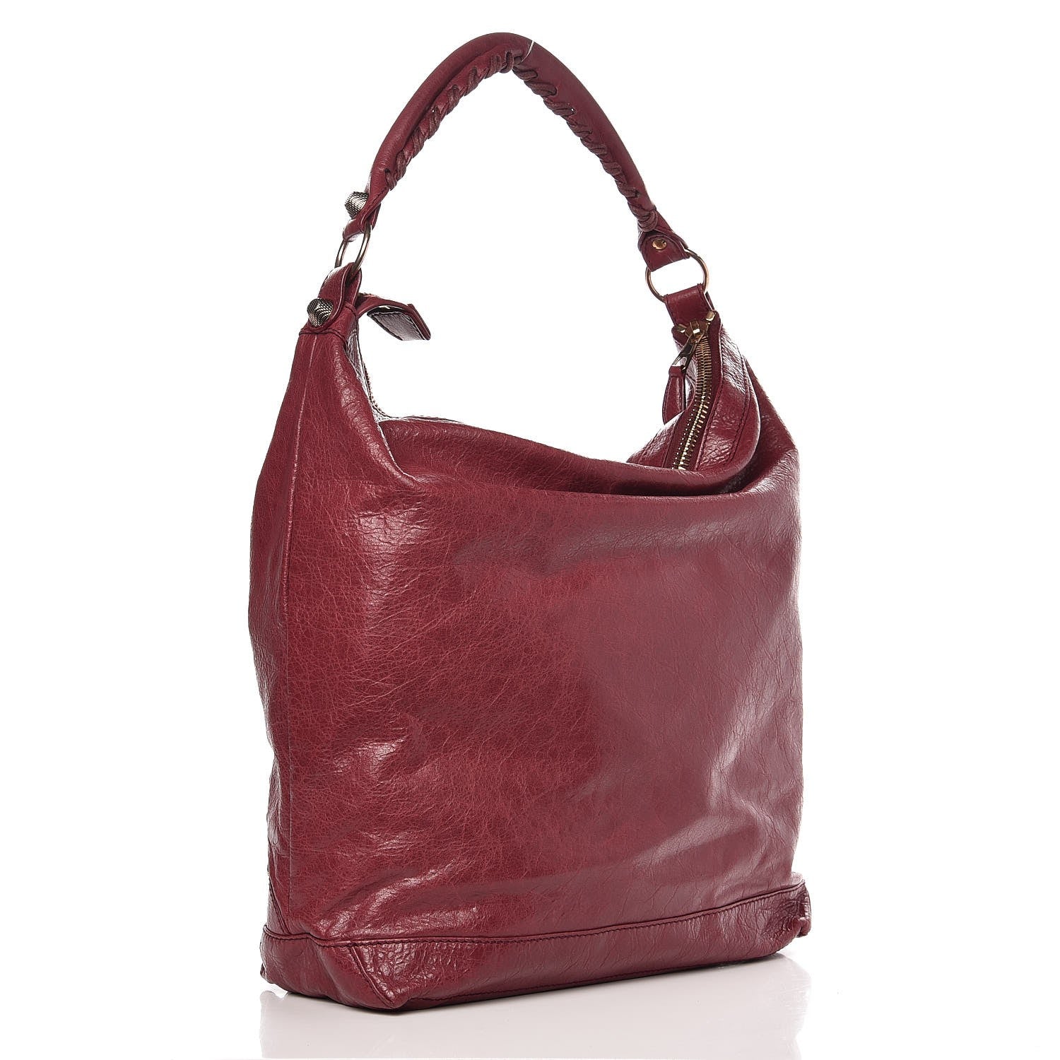 Balenciaga Agneau Giant 12 Rose Gold Hardware Day Hobo Cassis 3 of 8