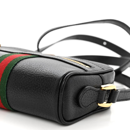 Gucci Calfskin Web Mini Ophidia Shoulder Bag Black 10 of 10