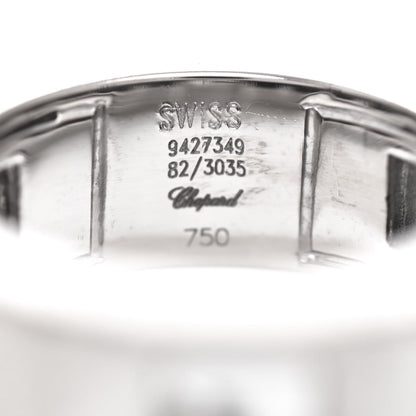 Chopard 18K White Gold Happy Diamond Square Band Ring 54 6.75 4 of 4