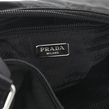 Prada Tessuto Nylon Studded New Vela Hobo Black Fuoco 6 of 11