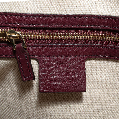 Gucci Pebbled Calfskin Large Soho Shoulder Bag Bordeaux 5 of 6