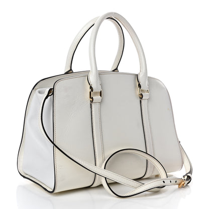 Burberry Patent Calfskin Medium Dinton Tote White 2 of 4