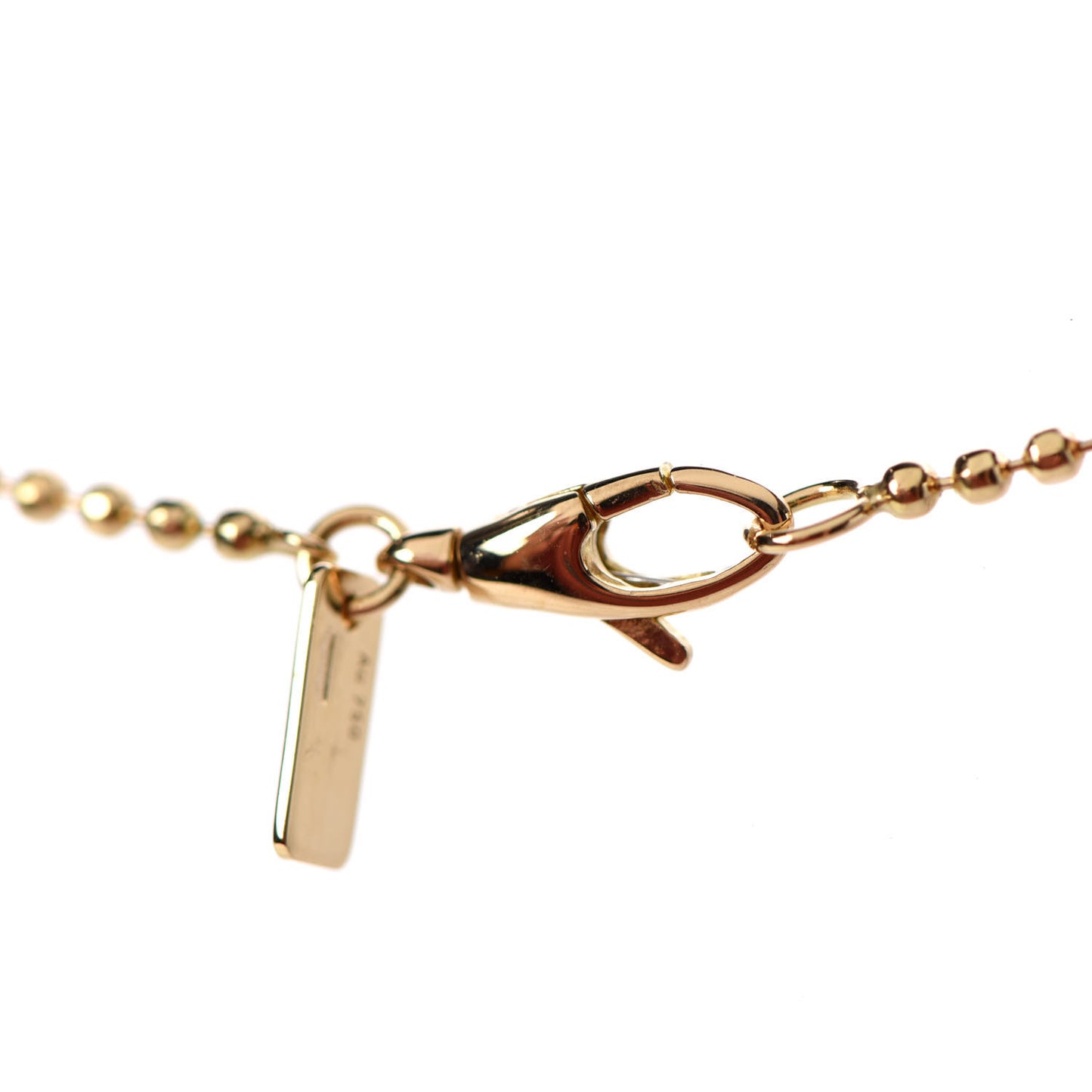 18K Yellow Gold Icon Fringe Pendant Necklace