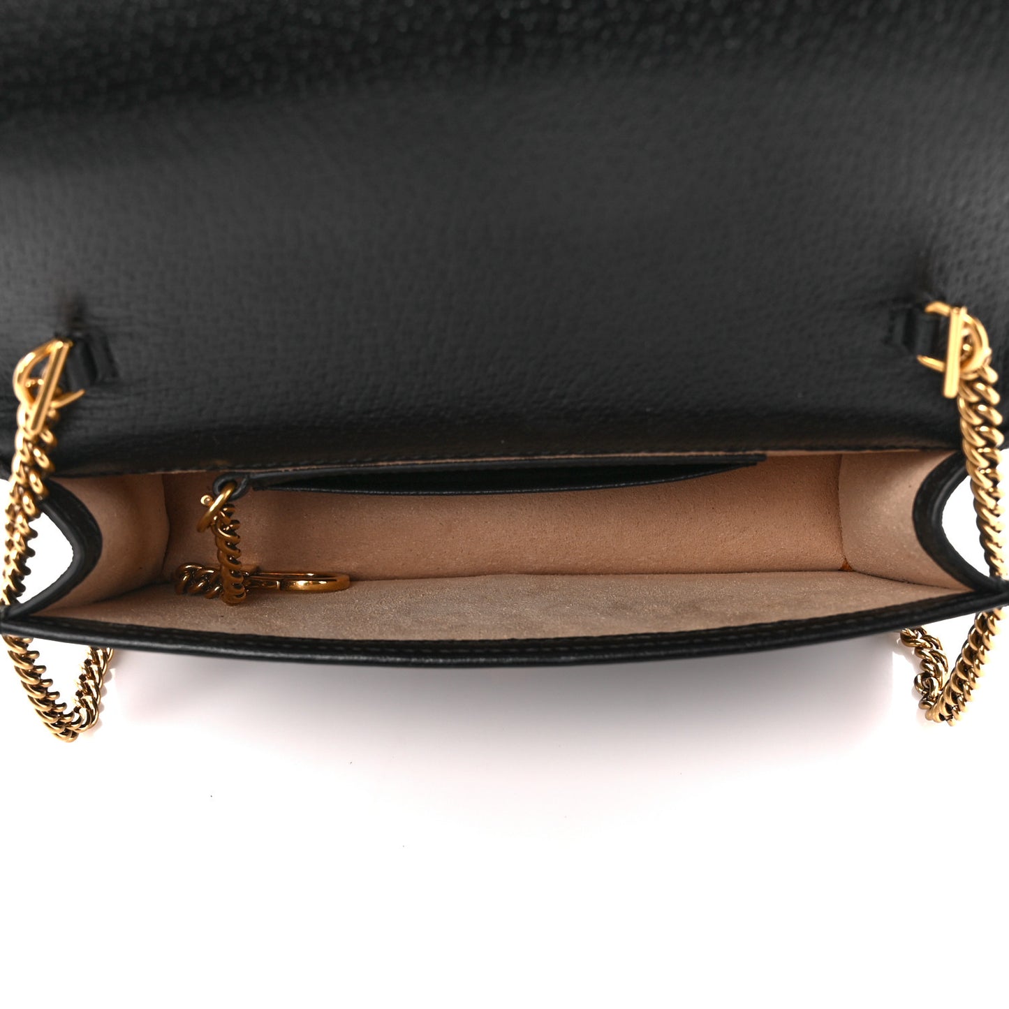Textured Dollar Calfskin Mini Diana Chain Bag Black