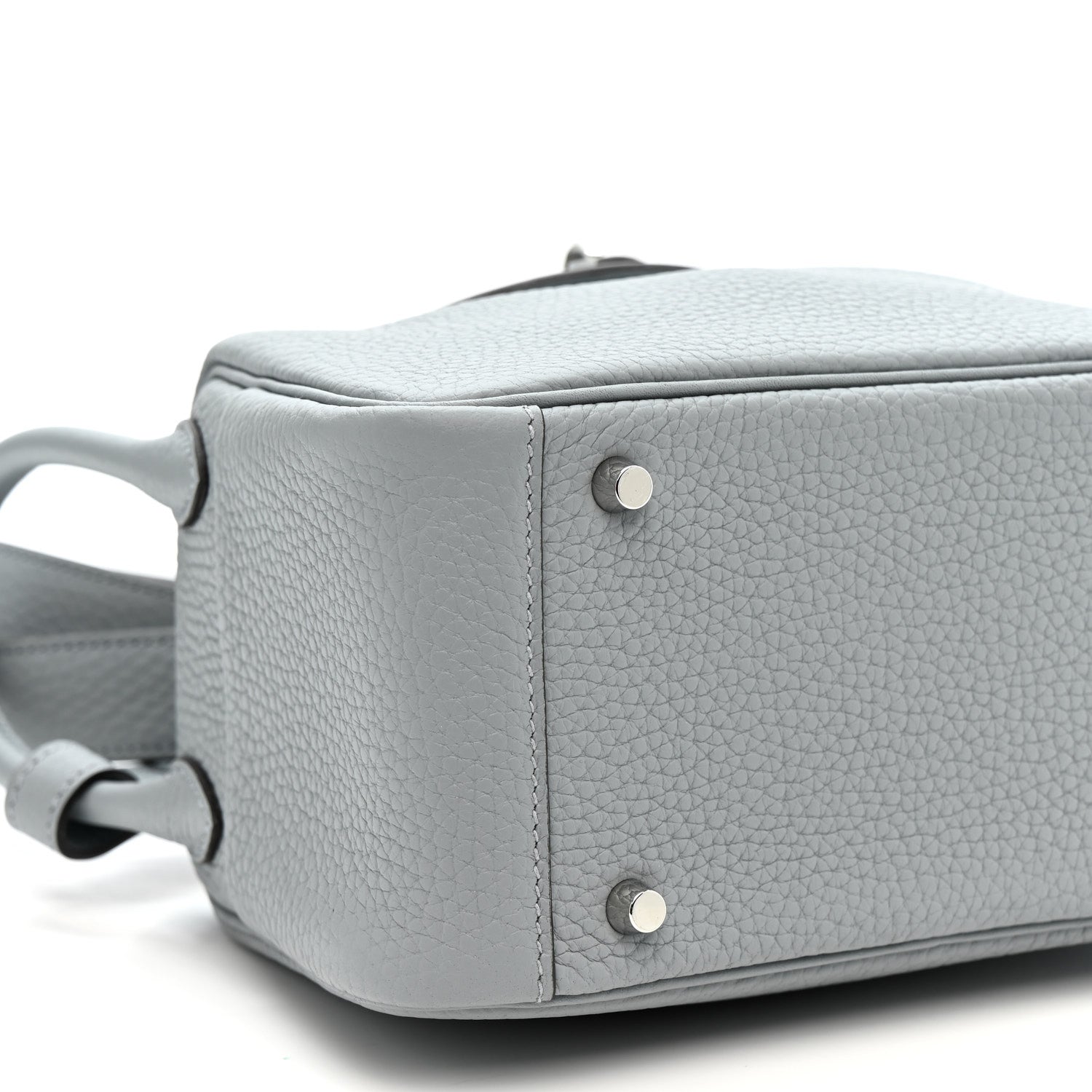 Hermes Taurillon Clemence Mini Lindy 20 Gris Pantin 9 of 11