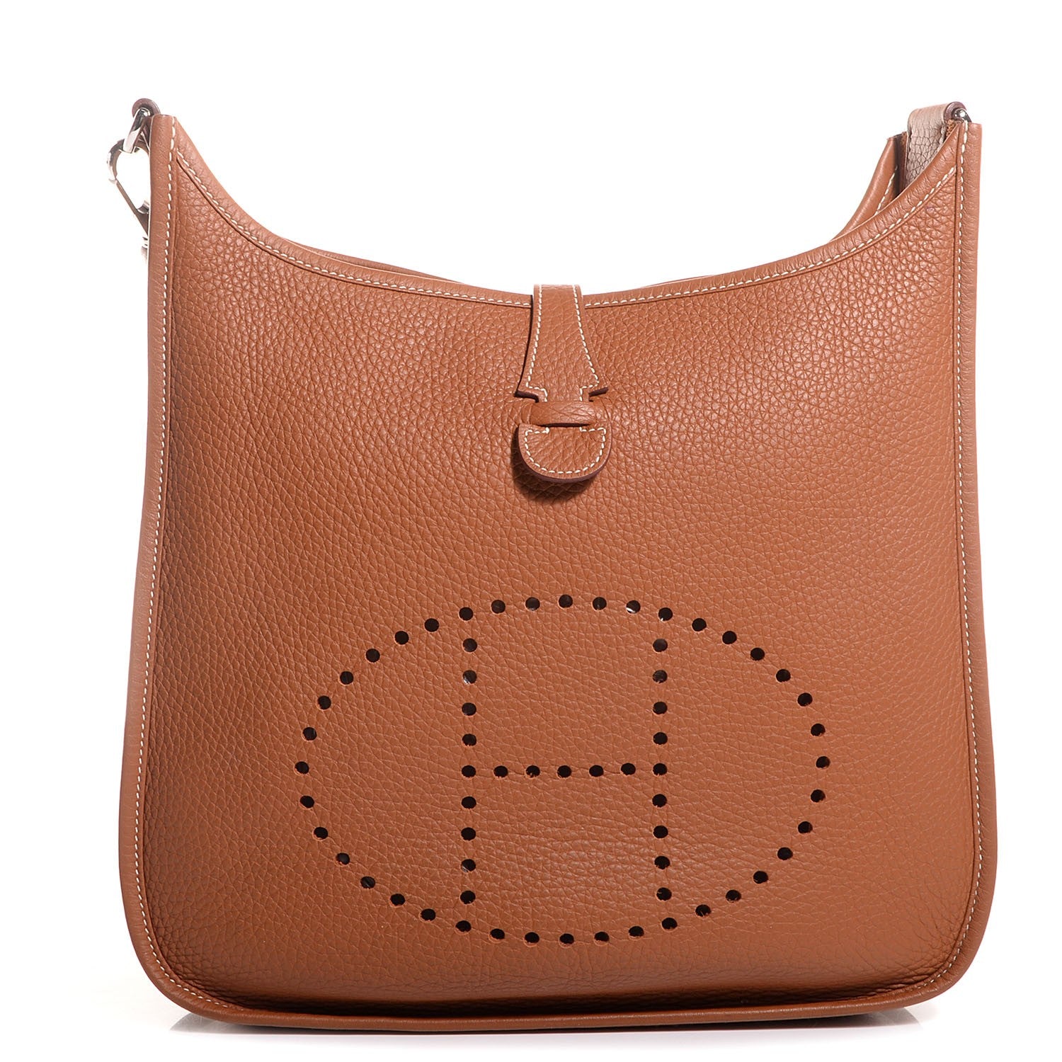 Hermes Taurillon Clemence Evelyne III PM Gold 1 of 15