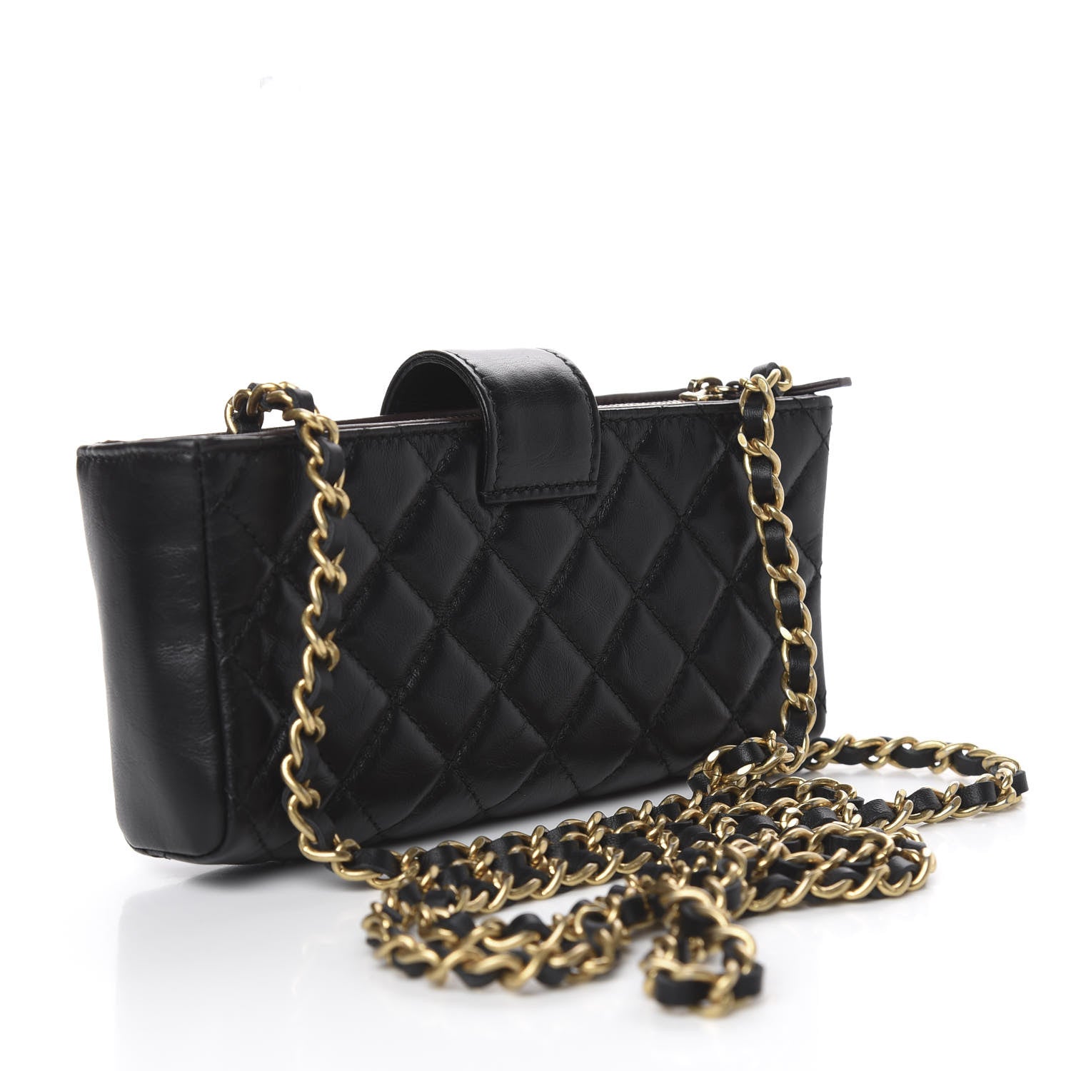 Chanel Aged Calfskin Lucky Charms 2.55 Reissue Mini Clutch With Chain Black 3 of 13